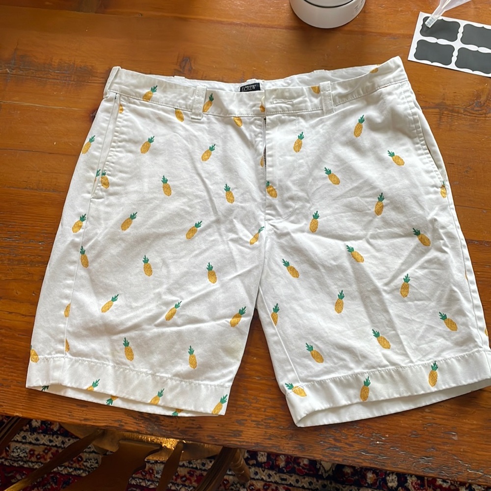 Pineapple shorts from J. Crew